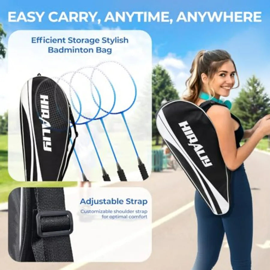 Badminton Rackets Set for Backyards