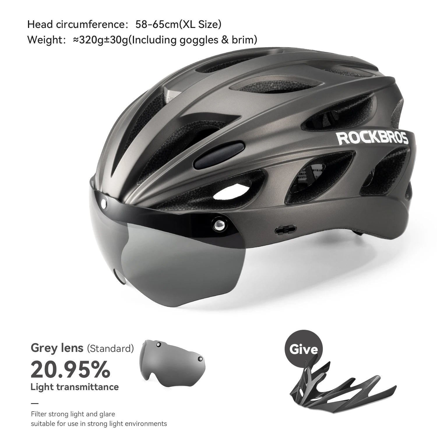 Safety Helmet With Goggles Men Women