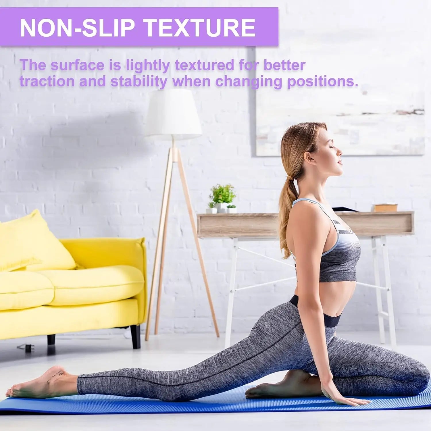 3 mm Thin Yoga Mats Lightweight PVC