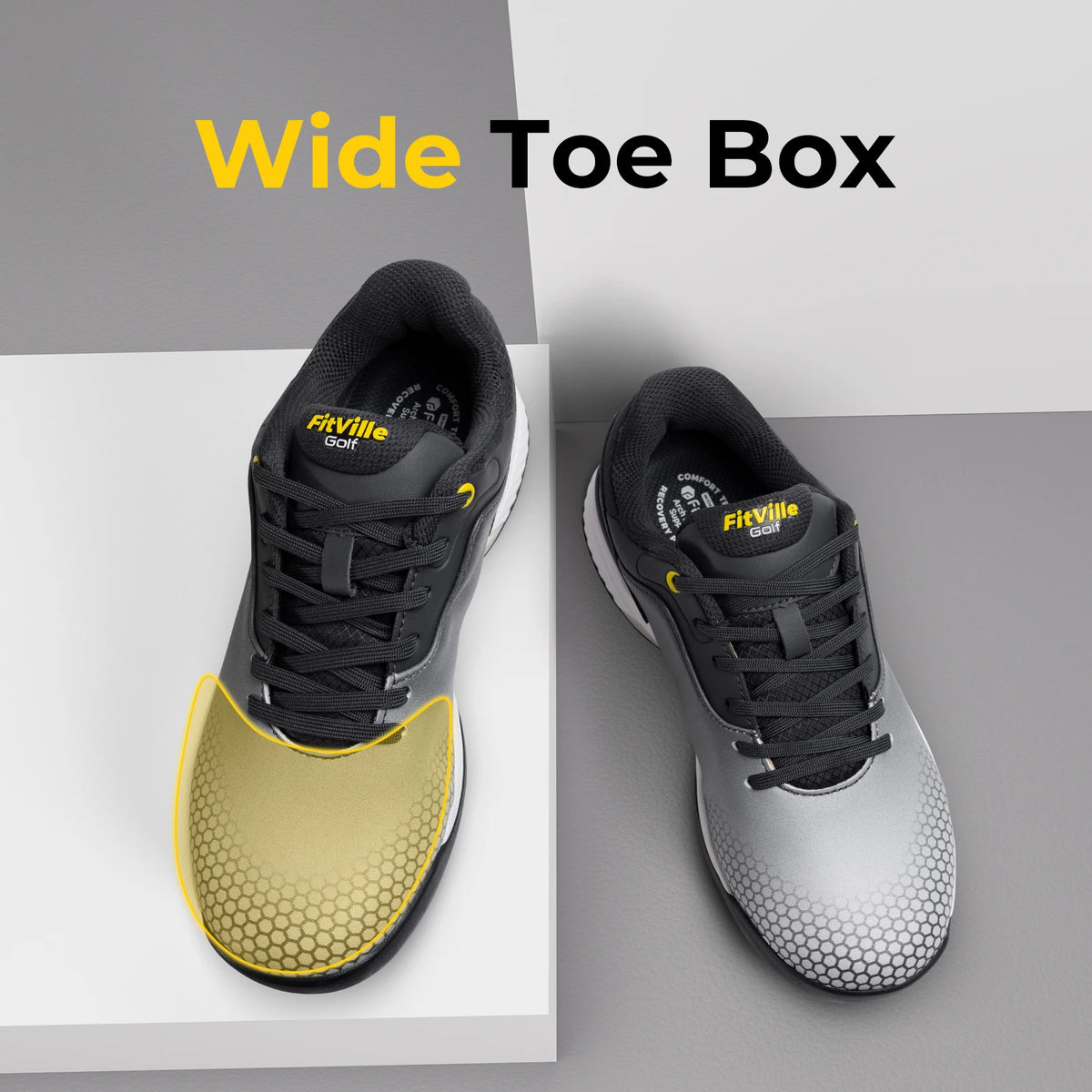Wide men's golf shoes non-slip