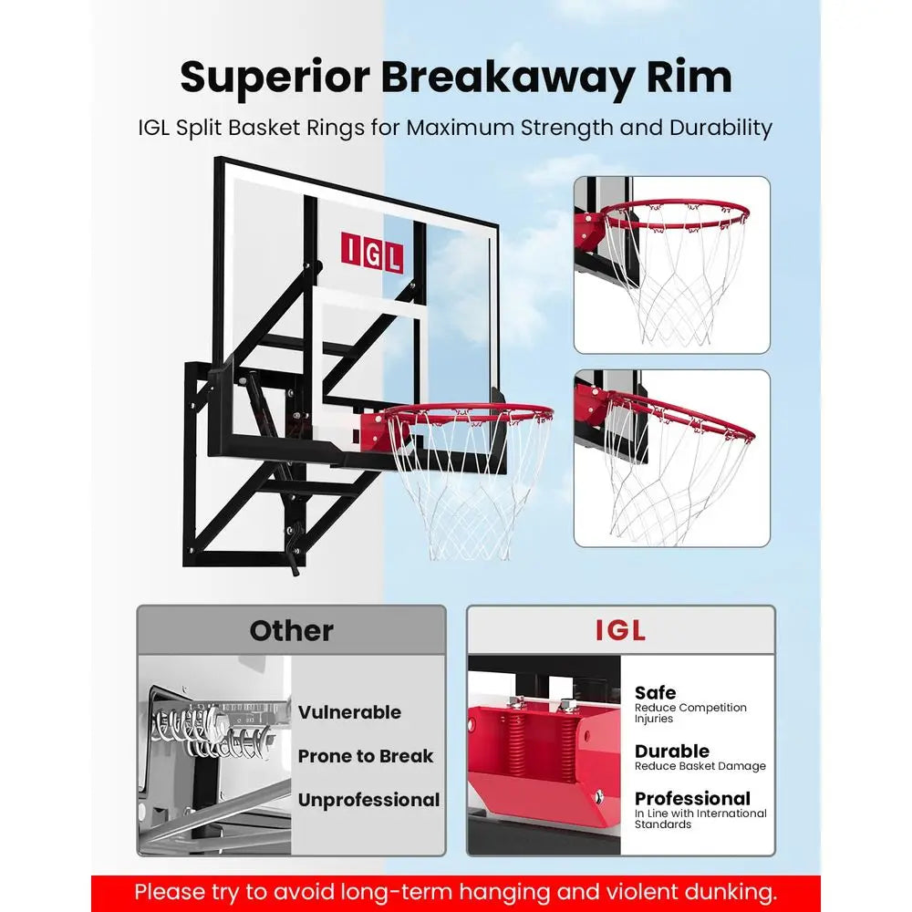 Wall Mount Basketball Hoop