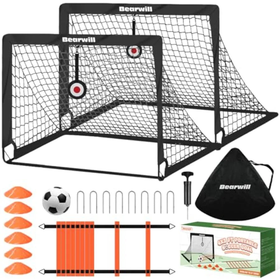 Soccer Goals for Backyard Set of 2