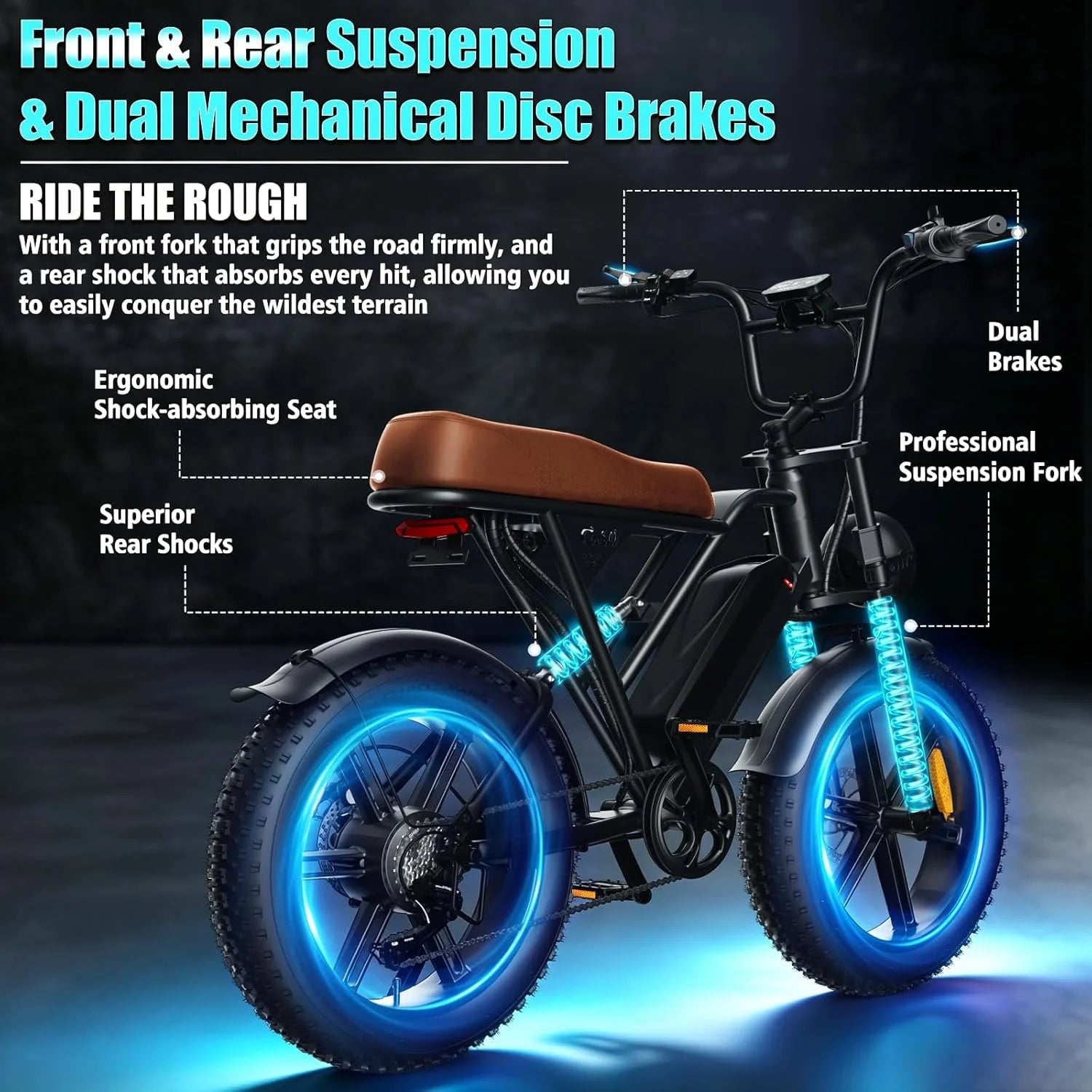 Electric Bicycle 1000W Motor Dual Suspension