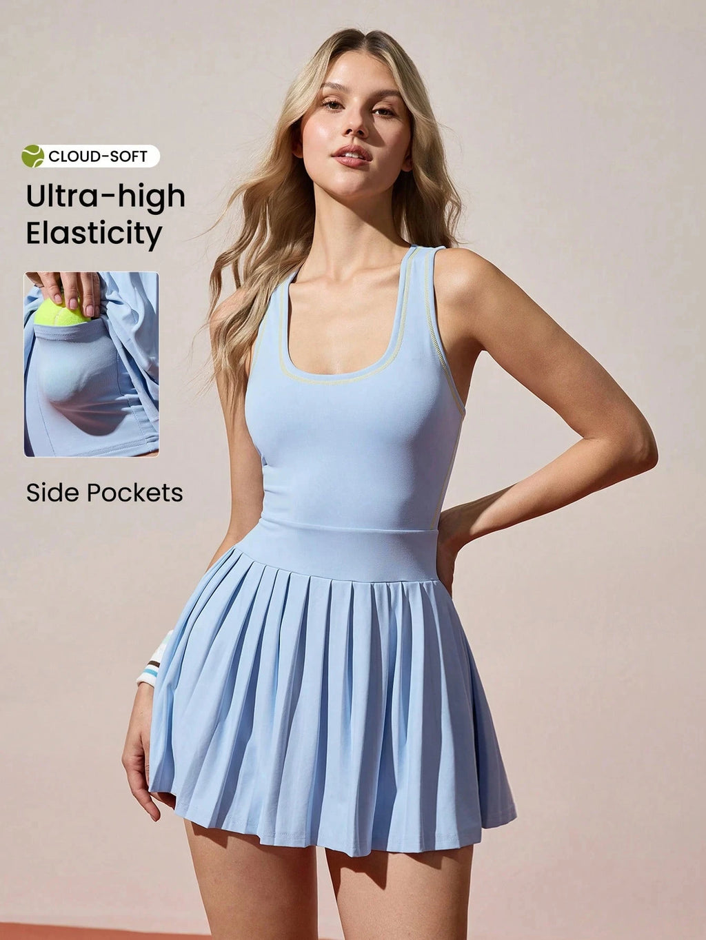 Women Summer Sleeveless Tennis Dress