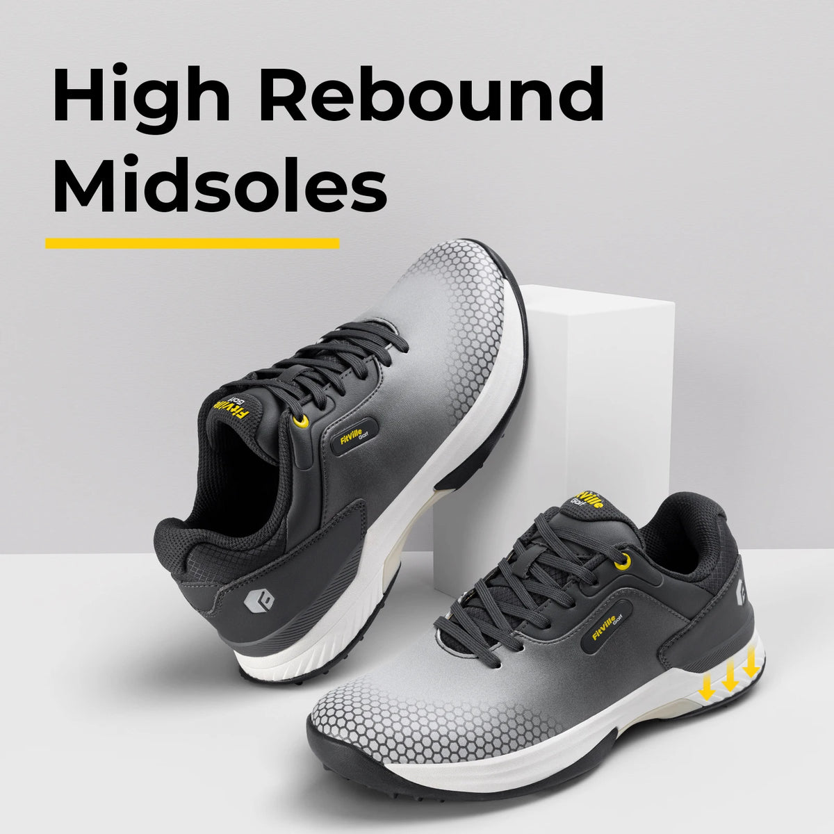Wide men's golf shoes non-slip