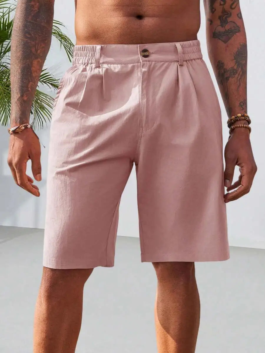 Mens Golf Shorts Flat Front