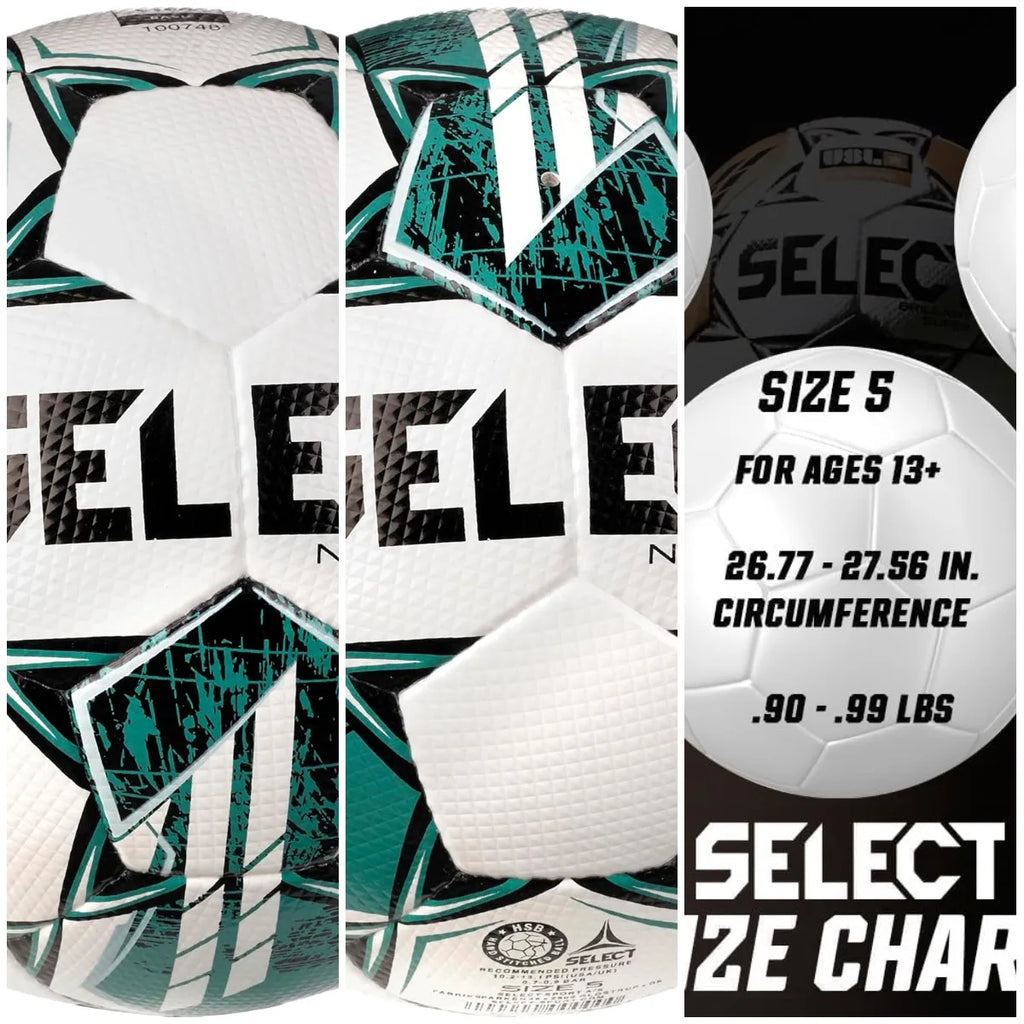 White and Teal Soccer Ball Size 5