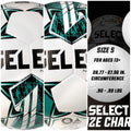 White and Teal Soccer Ball Size 5
