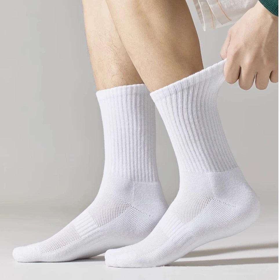 20Pairs Pure Cotton Men's High Socks