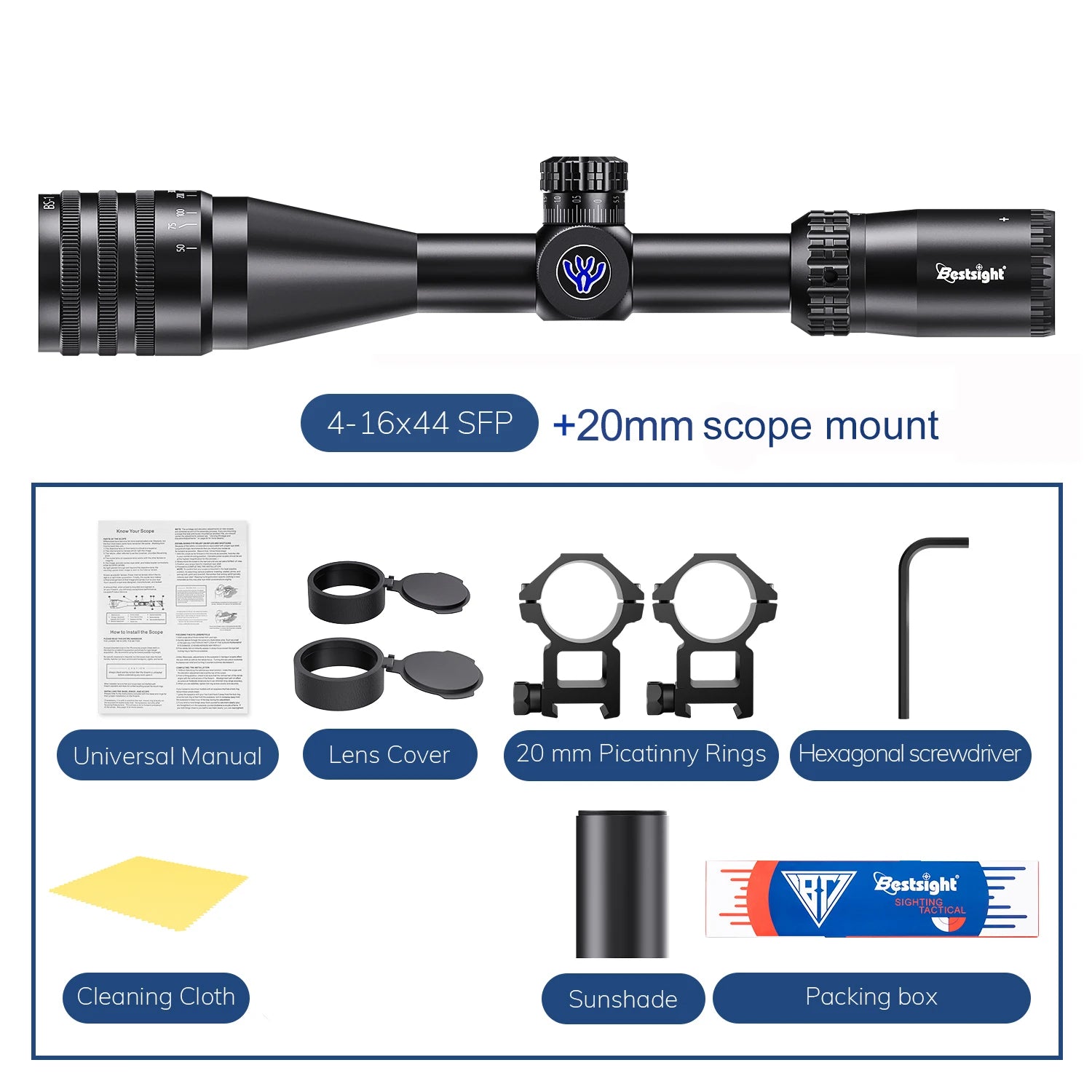 Tactical 4-16x44 AOE Scope Hunting