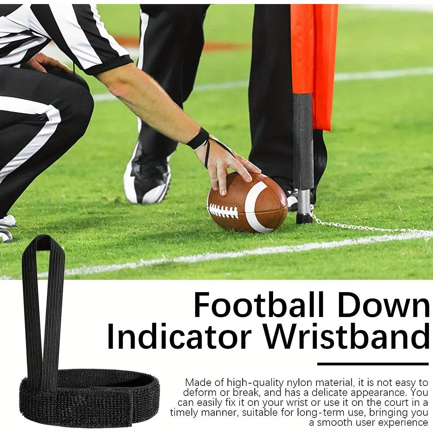 1/4PCS football field marker indicator wristband
