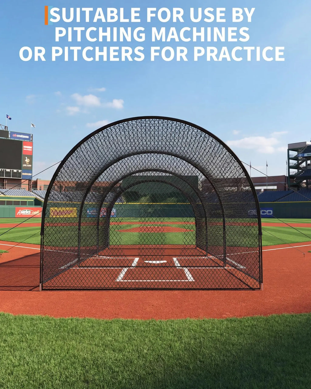 33Ft/22Ft Baseball Batting Cage