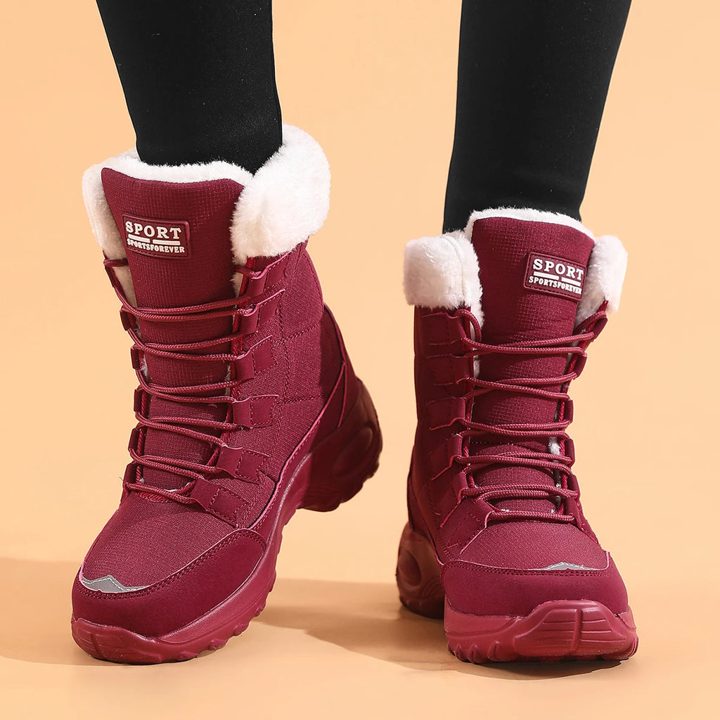 Ladies Thigh High Hiking Boots