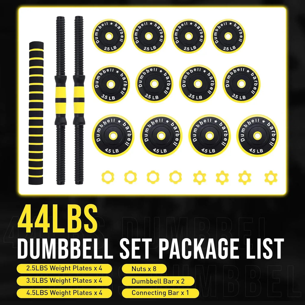2-In-1 Adjustable Dumbbell Set