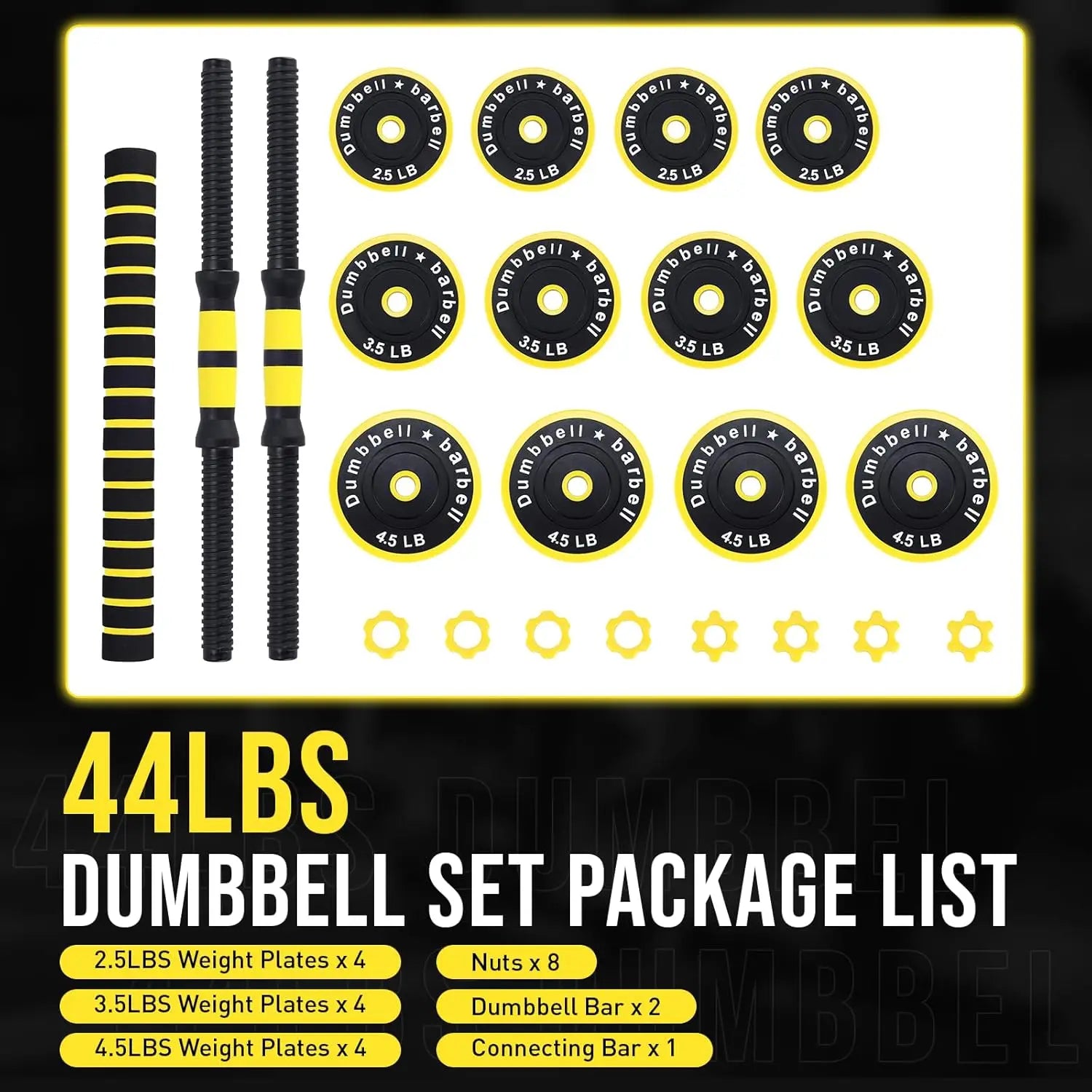 2-In-1 Adjustable Dumbbell Set