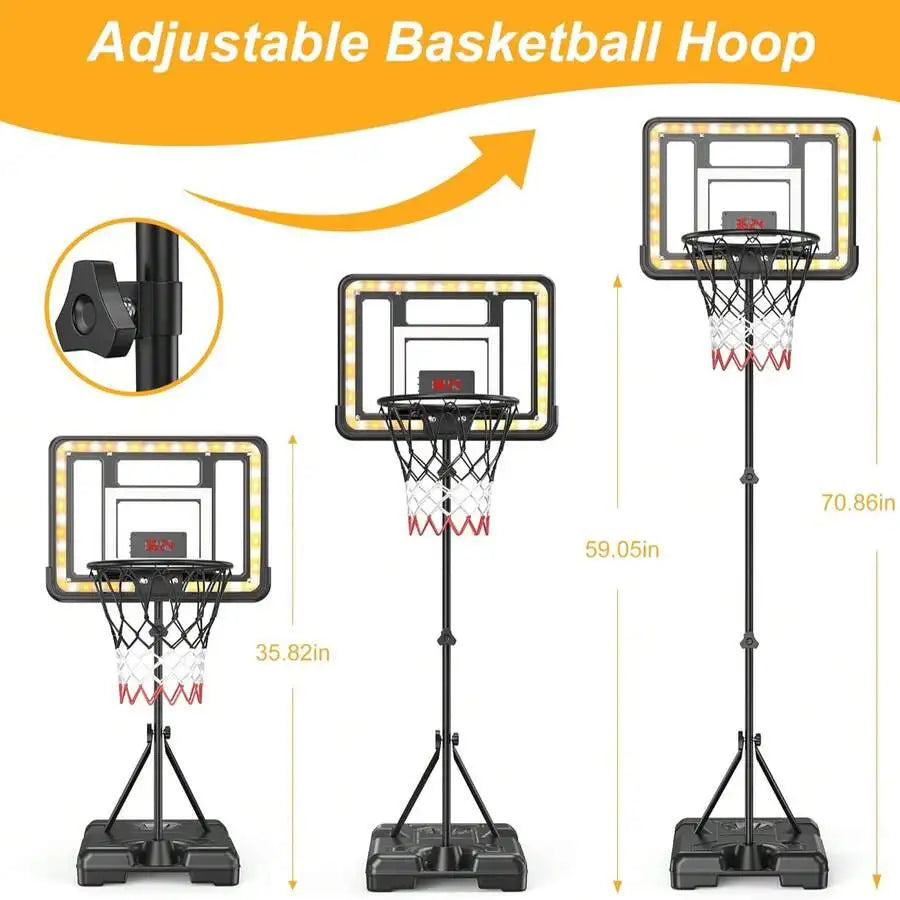 Basketball Hoop For Kids With Electronic Scoreboard