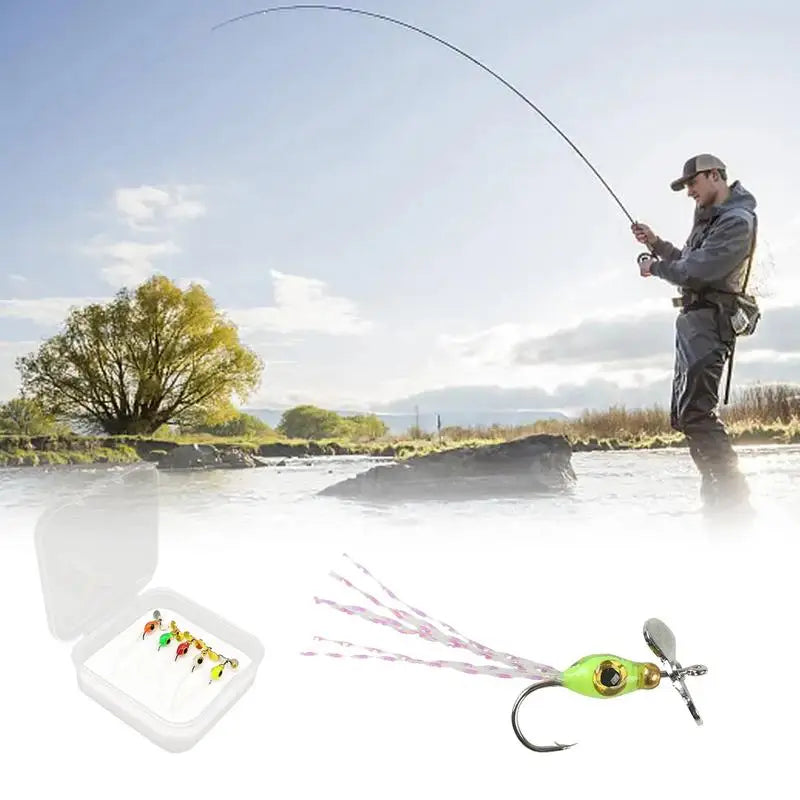 Multicolor Jig Spinner Baits Kits For Freshwater