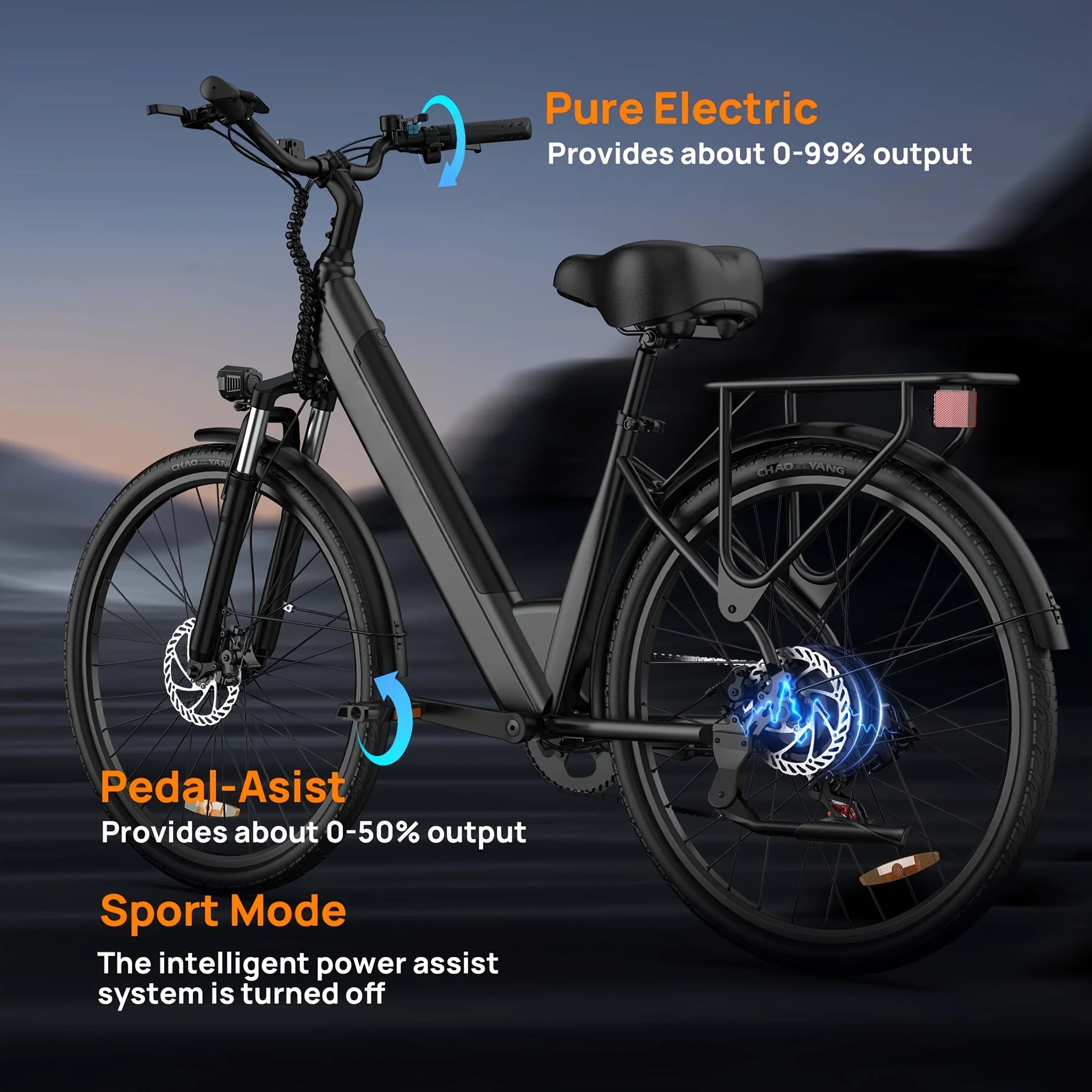 750W E26 Electric Bike for Adults