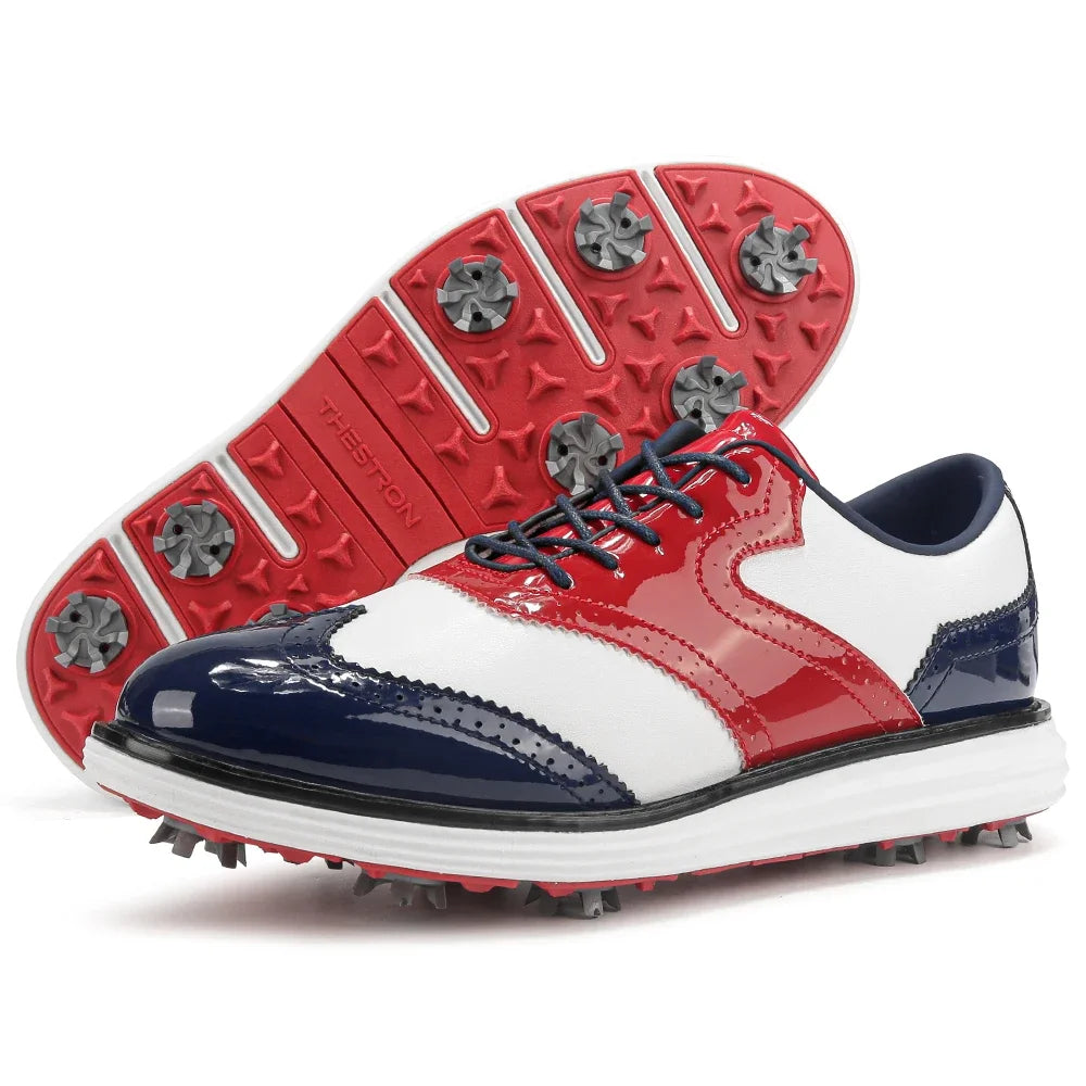 Spiked Men Golf Shoes Waterproo