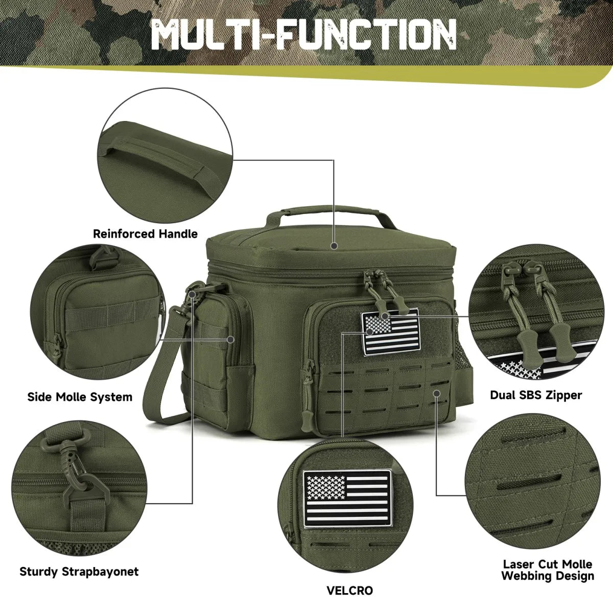 Thermal Cooler Bag Meal Camping Picnic