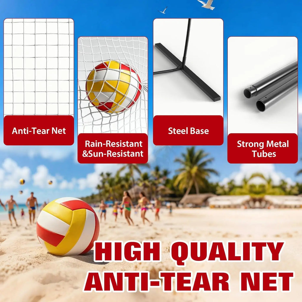 12FT Adjustable Volleyball Net