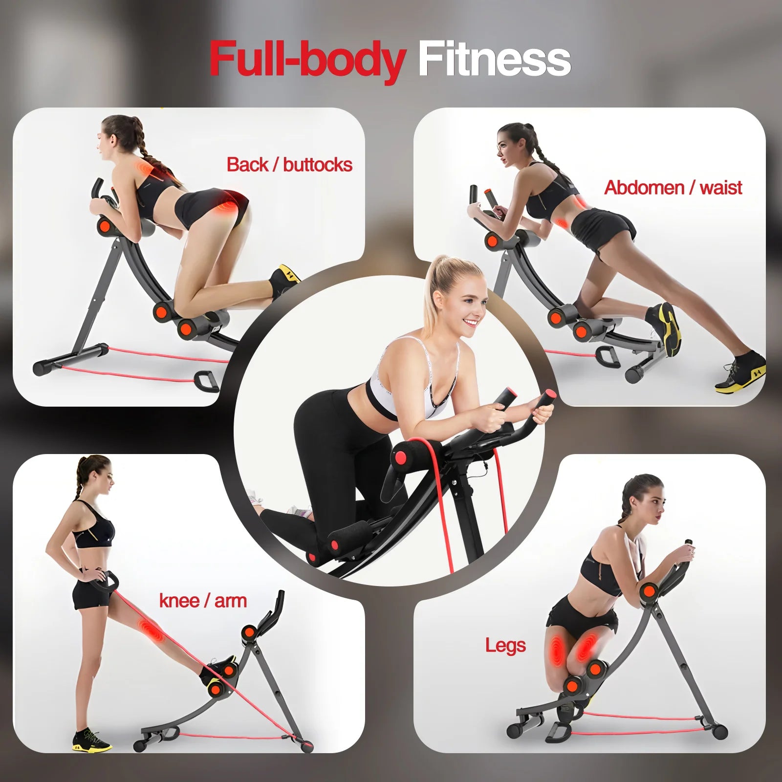 Foldable Ab Machine Max 440lbs