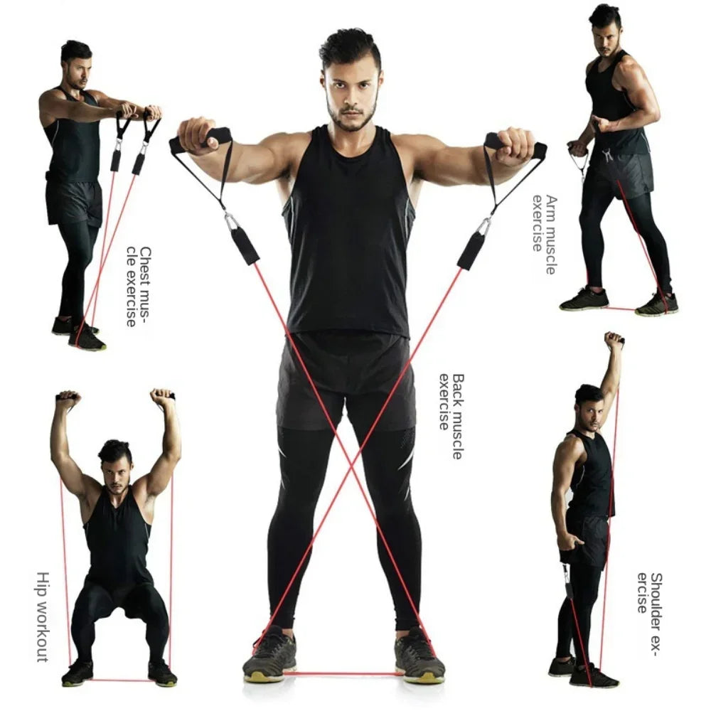 5- Tube Resistance Band Tension Rope