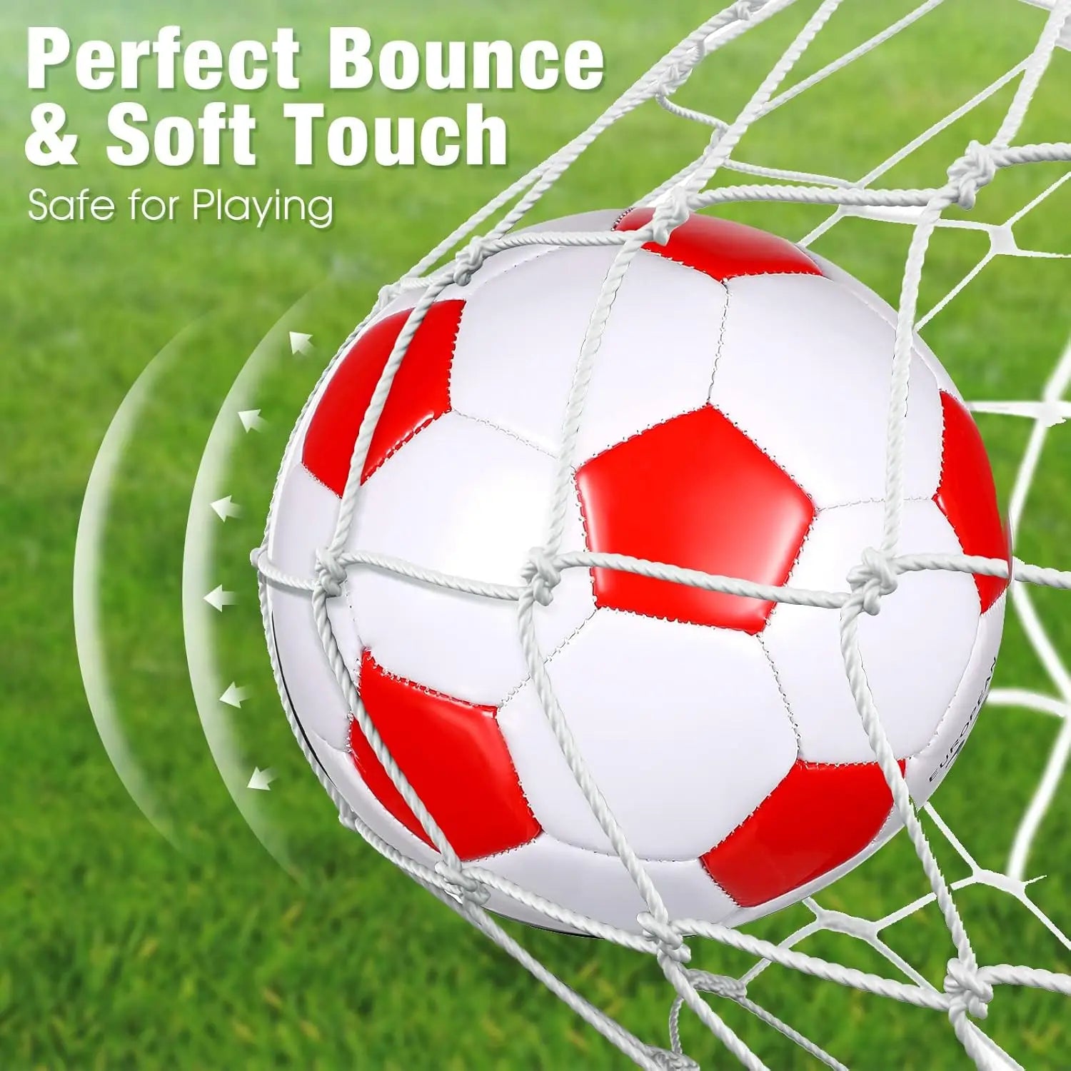 8 Pcs Soccer Balls Bulk with Pump