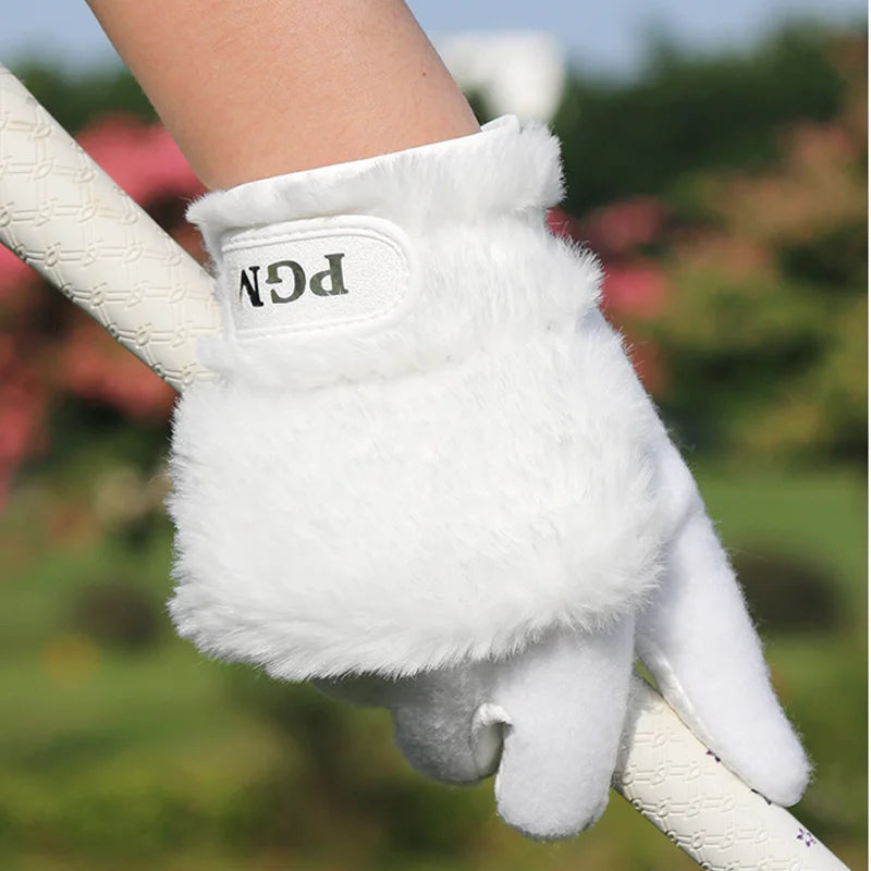 Golf Gloves Plush Thickened Imitation Rabbit Fur