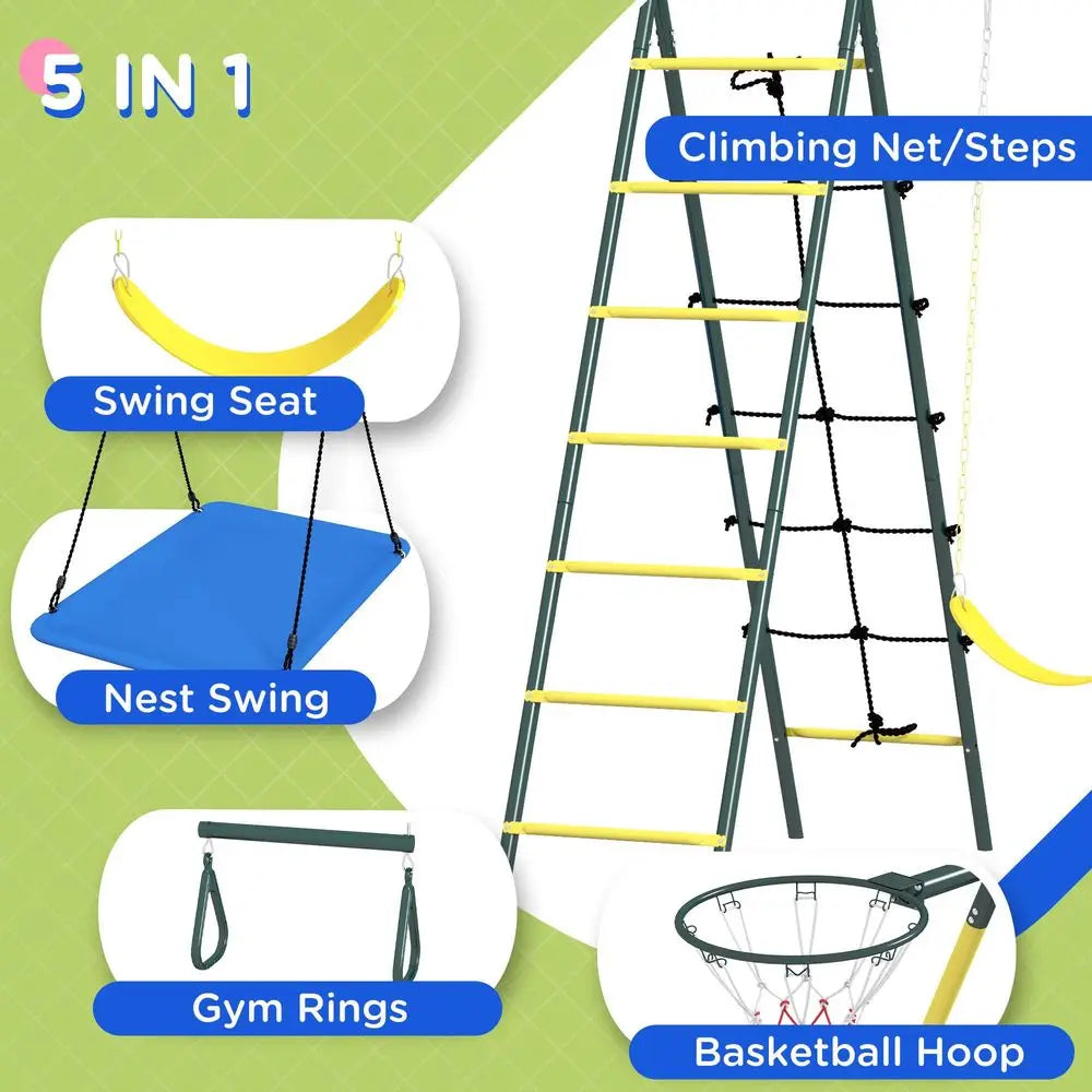 440 lbs Swing Set for Backyard
