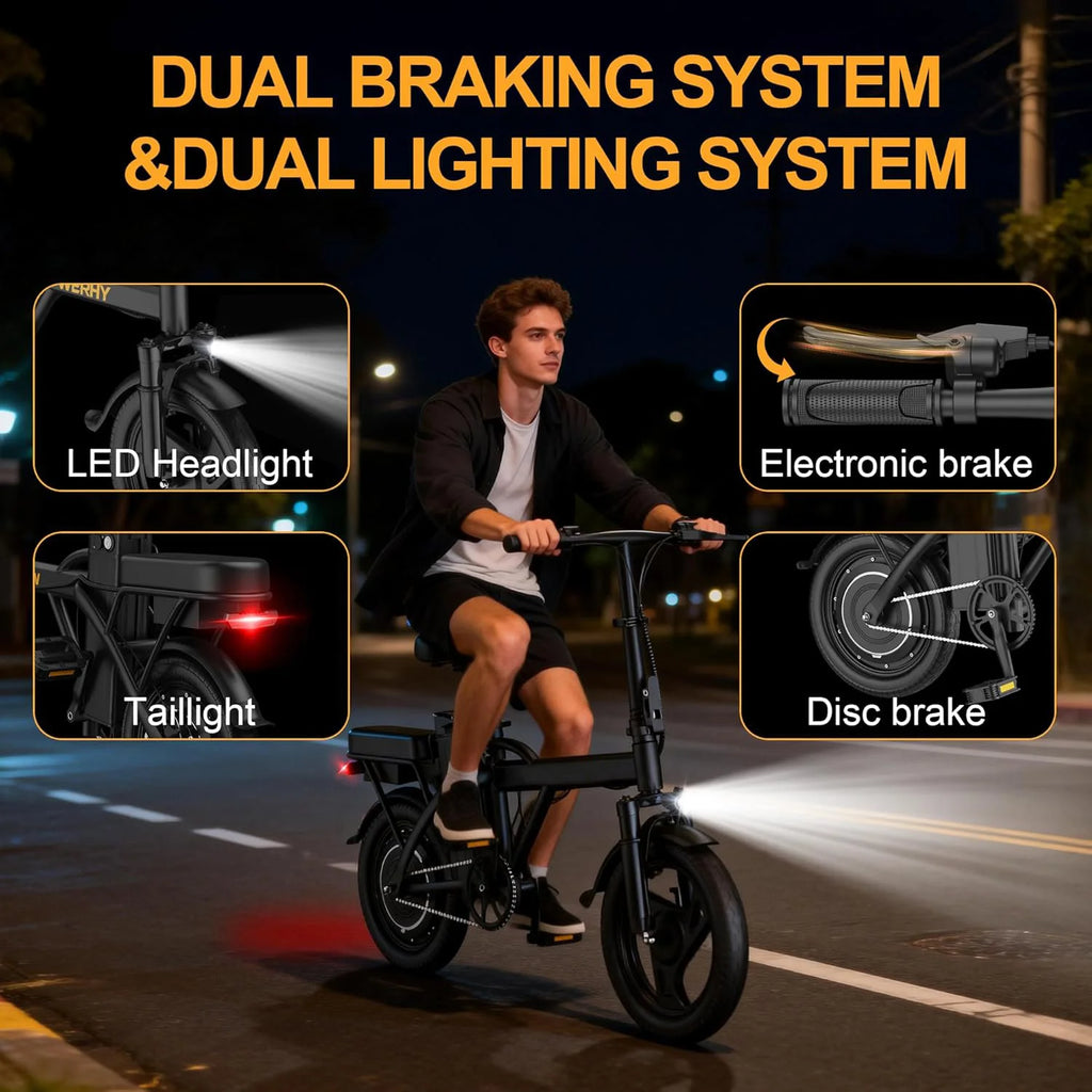 14'' Foldable Electric Bike 500W Motor