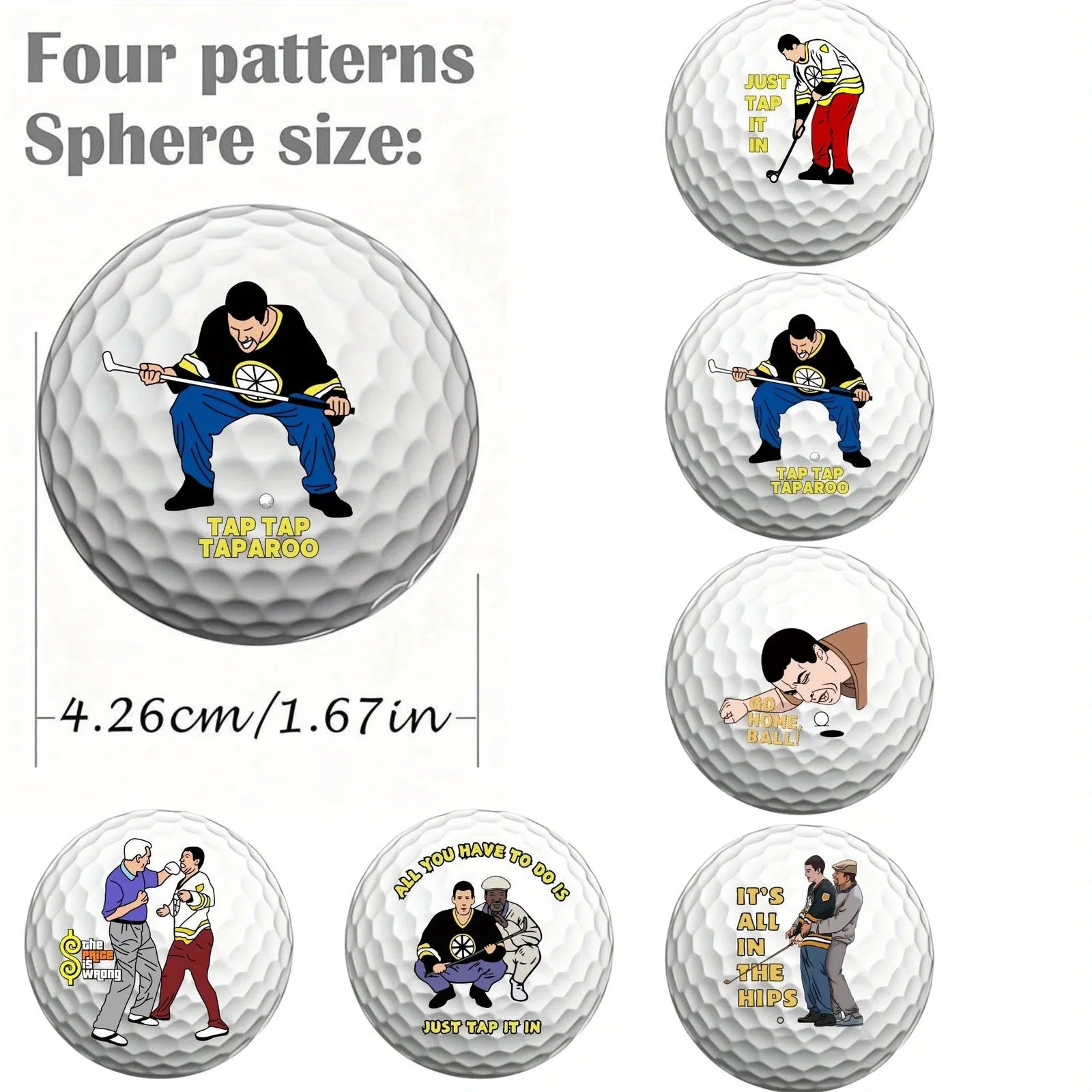 4pcs Golf Balls High Elasticity