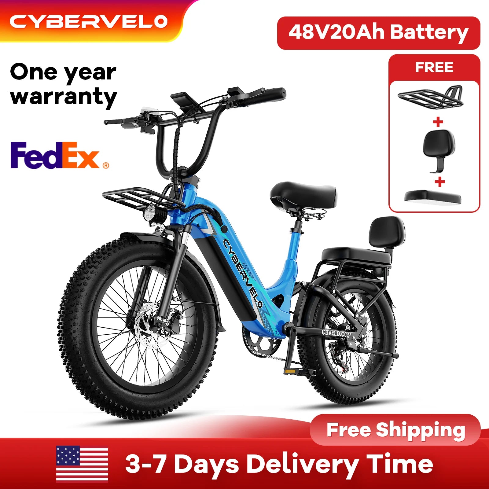 1500W Peak Step-Thru Off-road E-bike