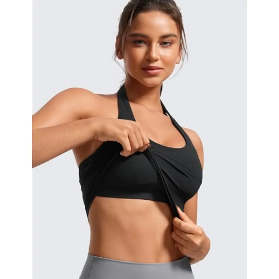 Halter Crop Tank Tops for Women