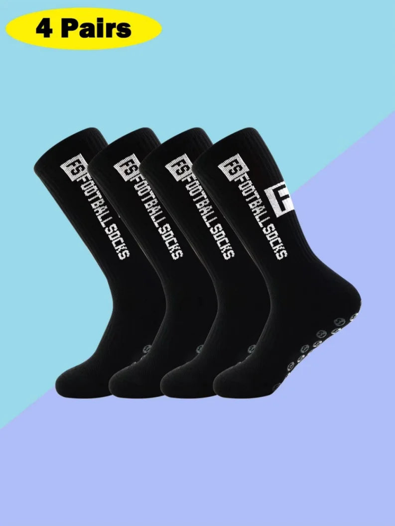 Men Non Slip Grip Athletic Socks