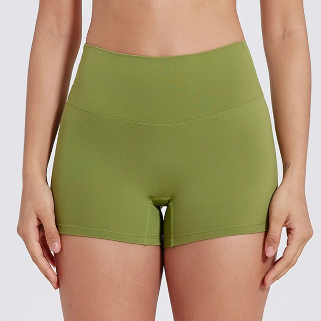 Solid Color Women Gym Sport Short