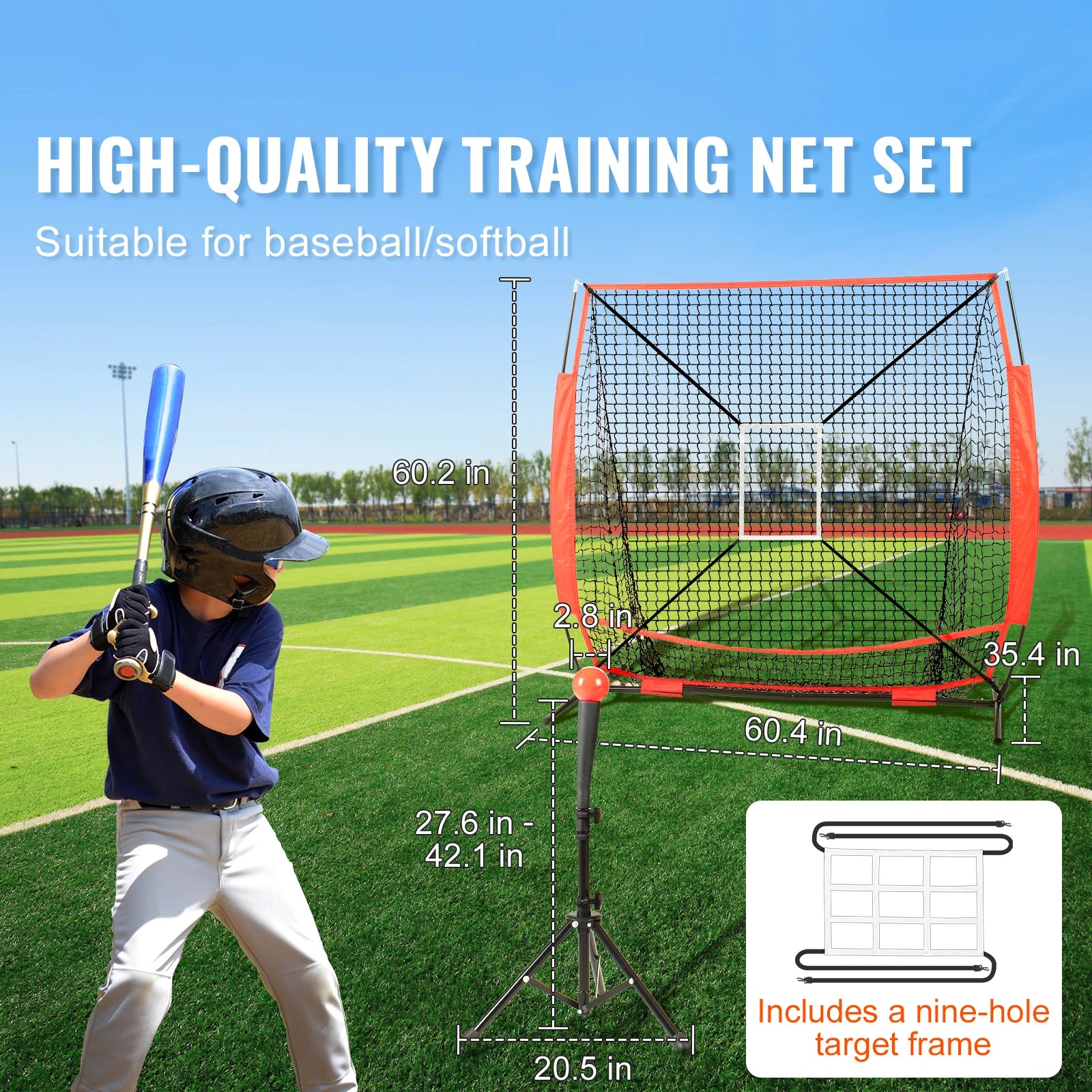 5x5 ft Baseball Softball Practice Net