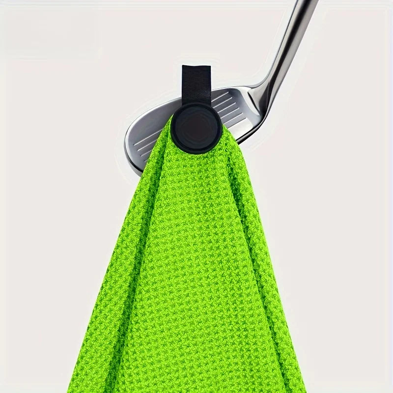 1Pc Round Golf Towel with Magnetic Suction