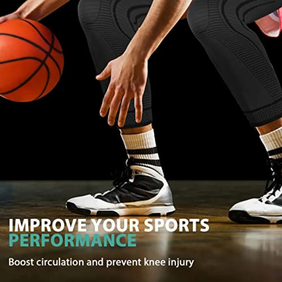 2 Pack Full Leg Compression Sleeves
