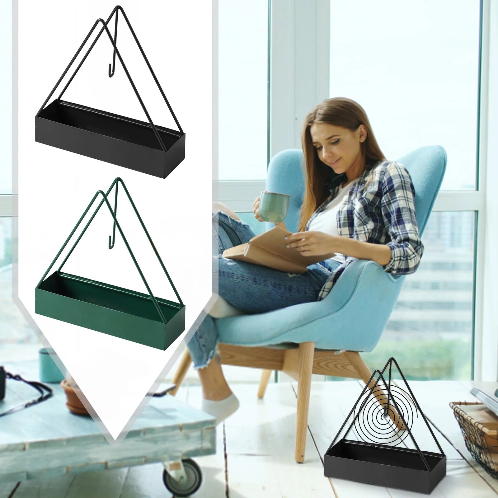 1PC Iron Mosquito Coil Burner
