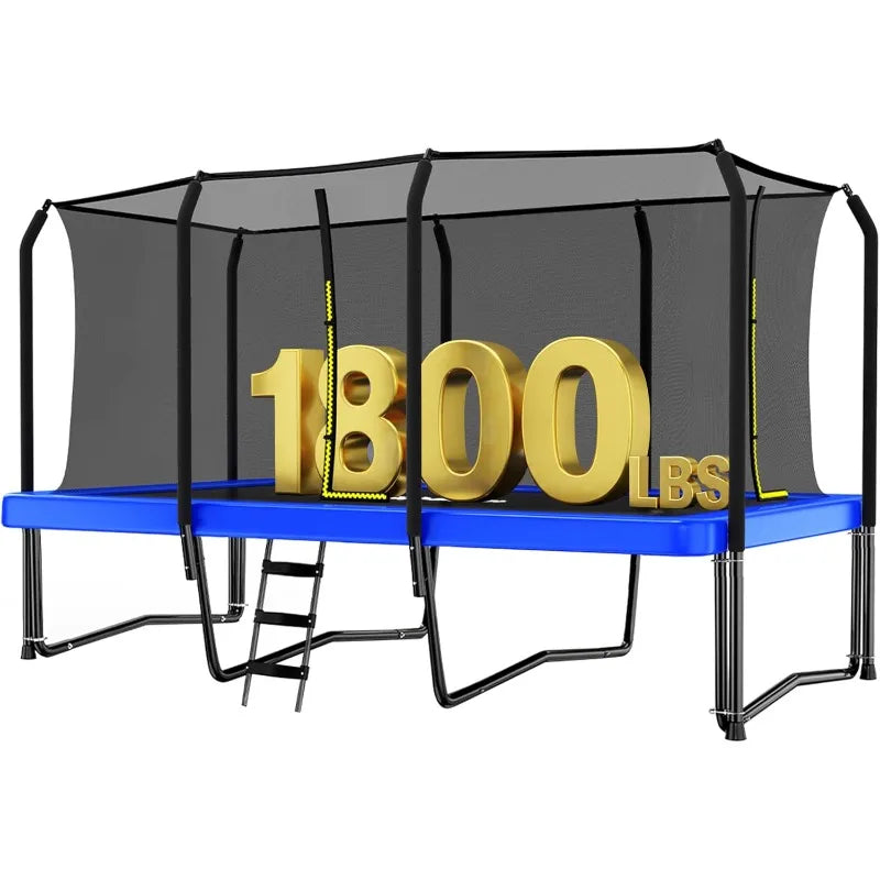 1800LBS Weight Capacity Rectangle Trampoline