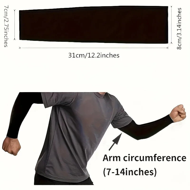 3Pair High-Elastic Ice Compression Arm Sleeves