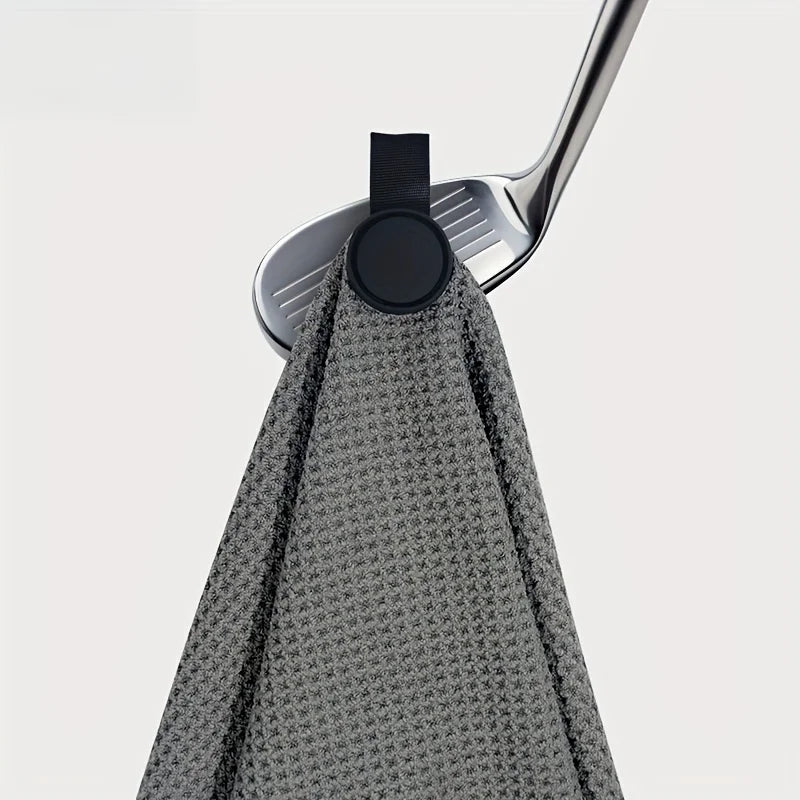 1Pc Round Golf Towel with Magnetic Suction