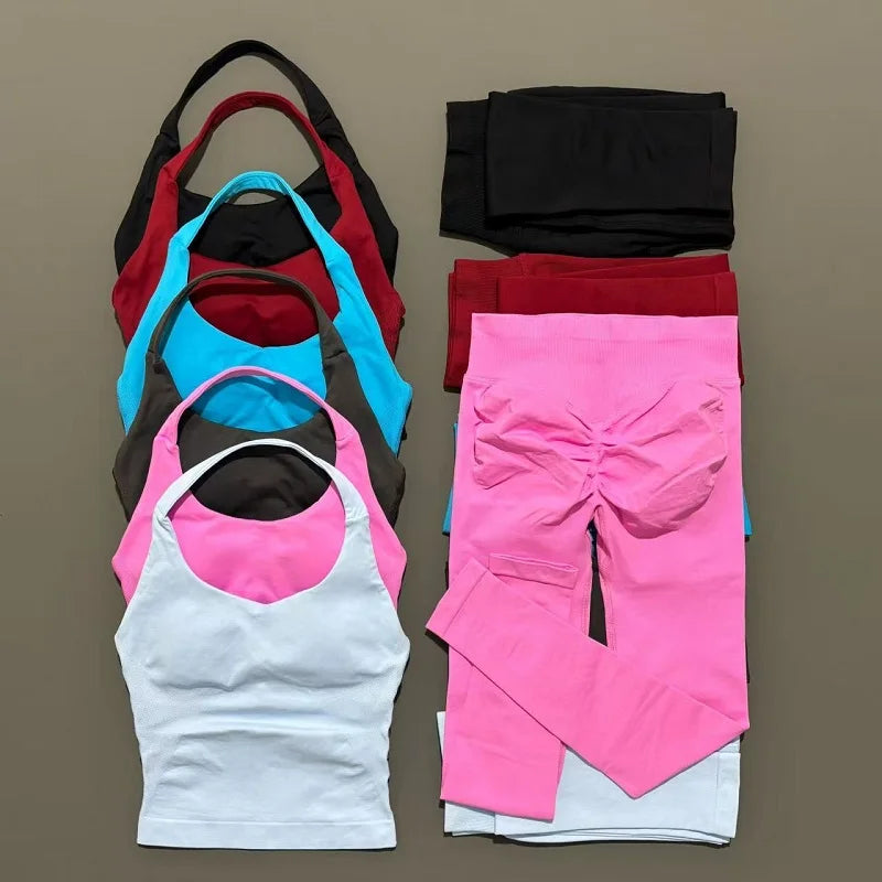 2Pcs Women Yoga Fitness Tracksuit