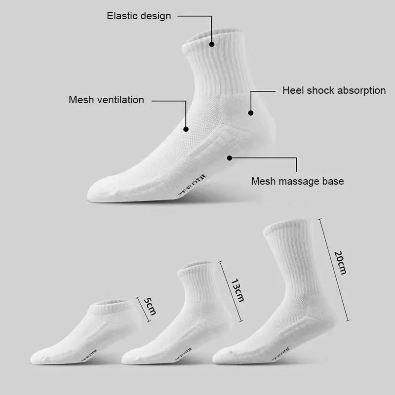 White Stockings Thickened Sports Basketball Socks