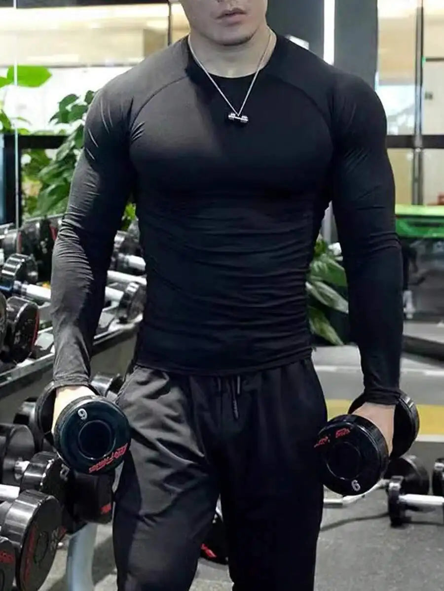 Mens Long Sleeve Compression Shirt