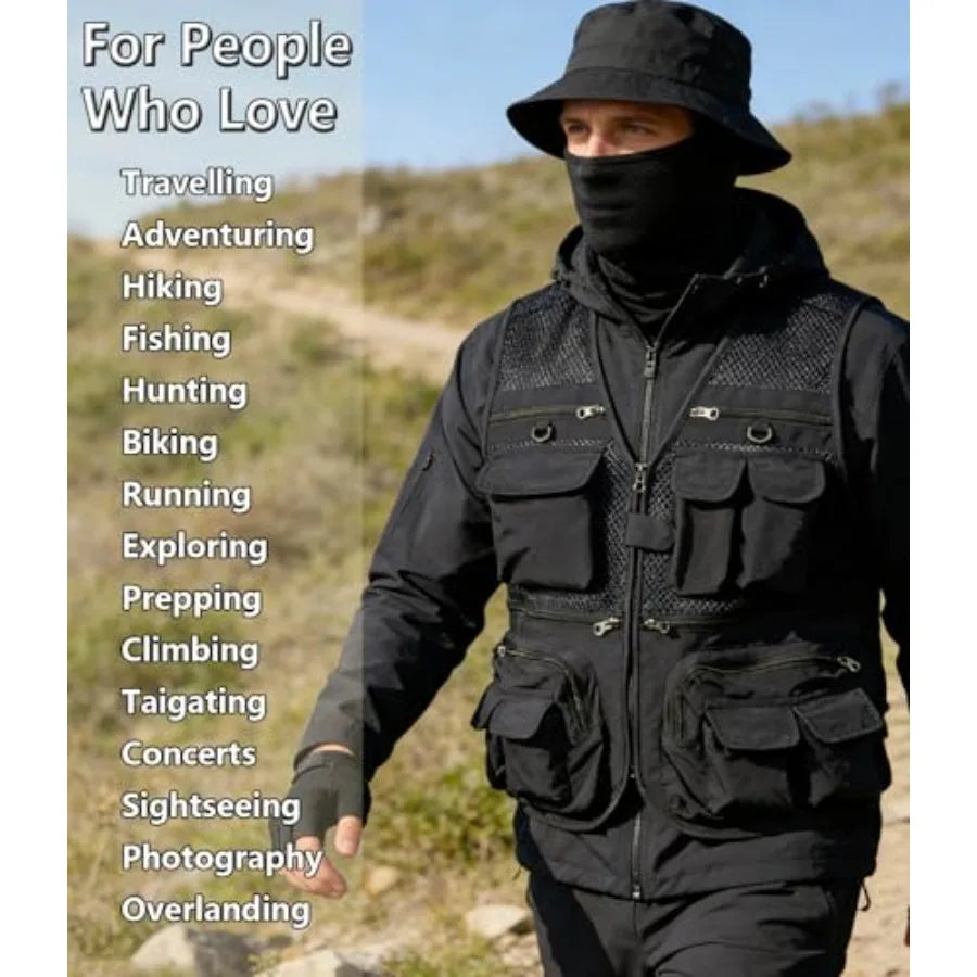 Lightweight Work Cargo Vest for Men