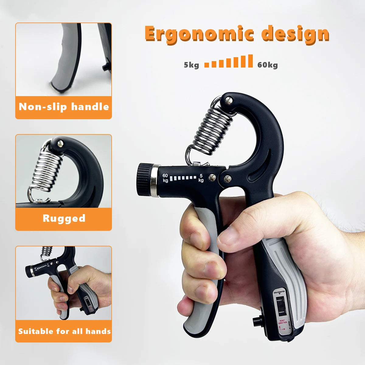 Grip Strength Trainer  11-132 LBS