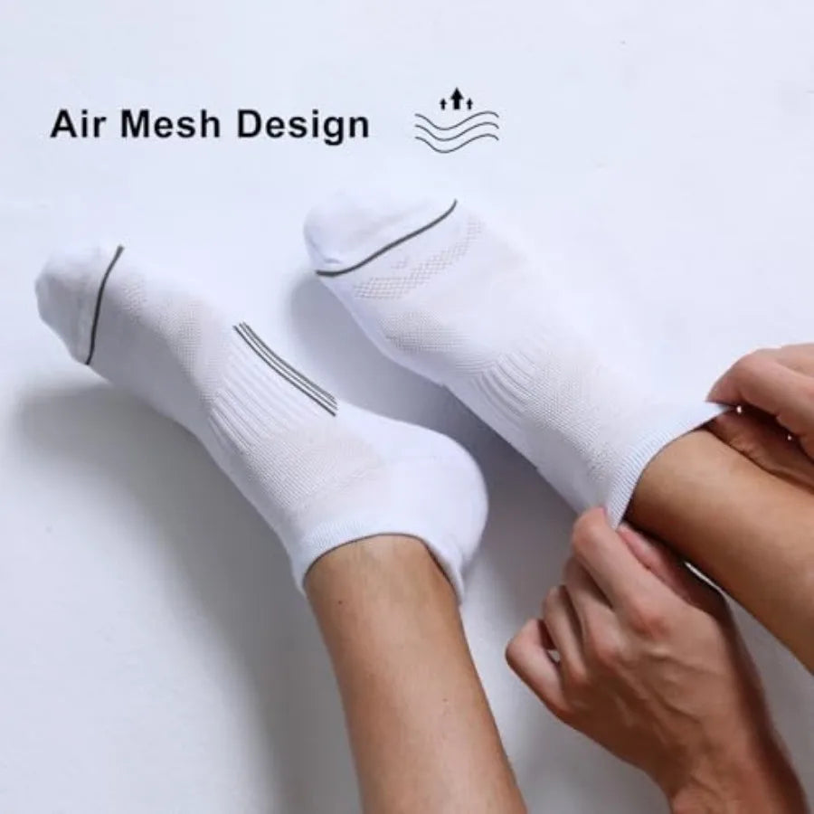 6 Pack Men's Ankle Socks Low Cut