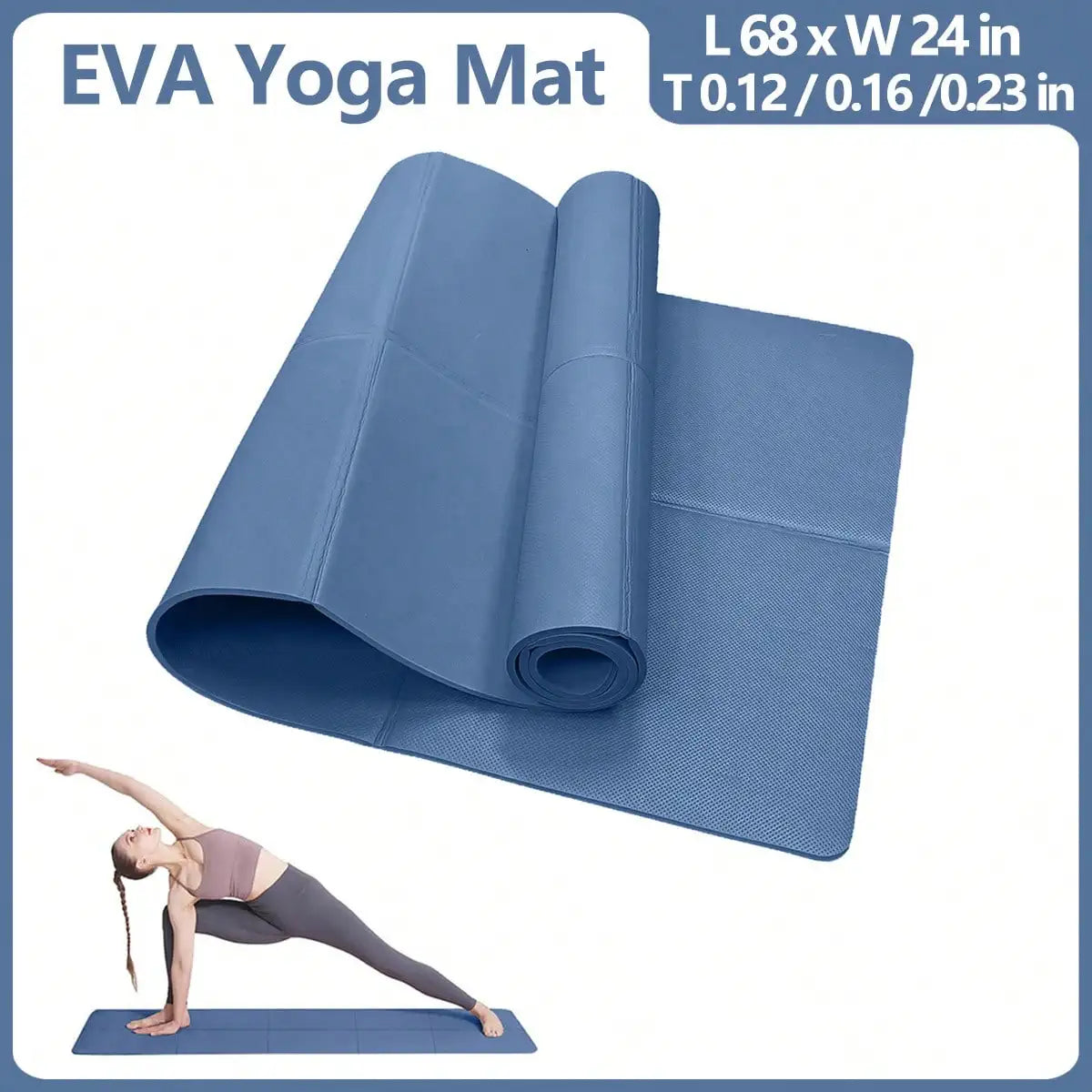 Yoga  Pilates Fitness Mat 3/4/6mm